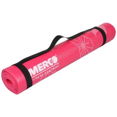 Merco Print PVC 4 Mat podložka na cvičení růžová Merco Print PVC 4 Mat podložka na cvičení růžová