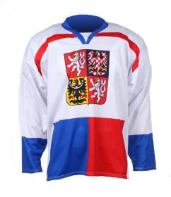 Merco hokejový dres ČR Nagano 1998 replika bílá - bez potisku