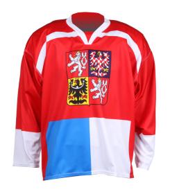 Merco hokejový dres ČR Nagano 1998 replika červená - bez potisku Merco hokejový dres ČR Nagano 1998 replika červená - bez potisku