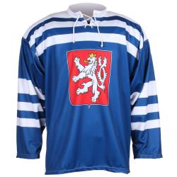 Merco hokejový dres ČSR 1947 replika modrá - bez potisku
