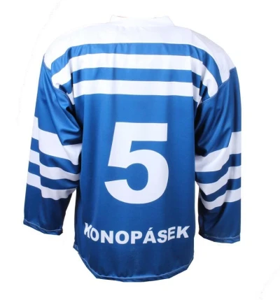 Merco hokejový dres ČSR 1947 replika modrá - bez potisku