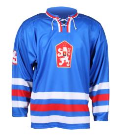 Merco hokejový dres ČSSR 1976 replika modrá - bez potisku