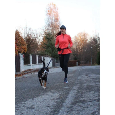 Merco Runner Buddy 1.0 vodítko na běhání se psem černá