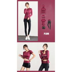 Merco Runner Long 2W fitness set plum