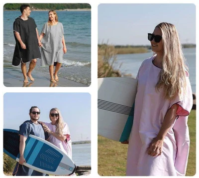 Merco Surf plážové pončo tmavomodrá