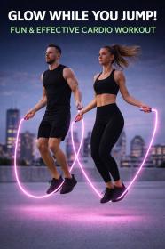 Merco Švihadlo Luminous svítící růžové 2,8m na baterie Světlo