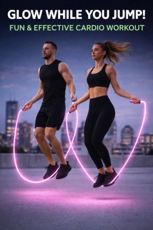 Merco Švihadlo Luminous svítící růžové 2,8m na baterie Světlo