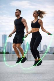 Merco Švihadlo Luminous svítící zelené 2,8m na baterie Světlo