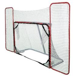 Merco Target branka, s postranní sítí + Hockey Revolution Hockey Tiles desky (8 ks)