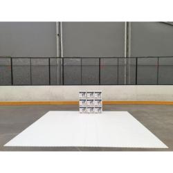 Merco Target branka, s postranní sítí + Hockey Revolution Hockey Tiles desky (8 ks)