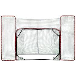 Merco Target branka, s postranní sítí + Hockey Revolution My Shoot Pad 150x75x3 cm