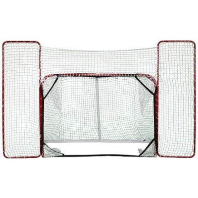 Merco Target branka, s postranní sítí + Hockey Revolution My Shoot Pad 150x75x3 cm
