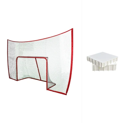 Merco Target FG skládací branka s postranní sítí + Hockey Revolution Hockey Tiles desky (18 ks)