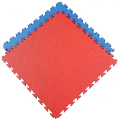 Merco Tatami podložka na cvičení 100x100cm pěna 2cm červeno-modrá 1ks Merco Tatami podložka na cvičení 100x100cm pěna 2cm červeno-modrá 1ks