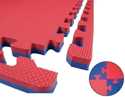 Merco Tatami podložka na cvičenie 100x100cm pena 2cm červeno-modrá 1ks