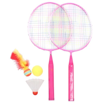 Merco Training Set JR badmintonová sada růžová Merco Training Set JR badmintonová sada růžová