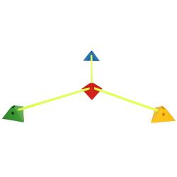 Merco Tri Corners víceúčelové mety žlutá