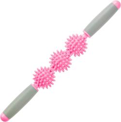 Merco Tyč masážní rehabilitační 40cm roller na uvolnění svalů růžový