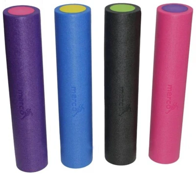 Merco Valec masážny 90x15cm fitness roller pena čierno-žltý