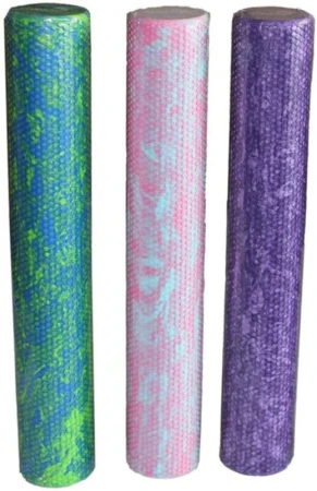 Merco Válec masážní 90x15cm jóga roller pěnový růžovo-modrý
