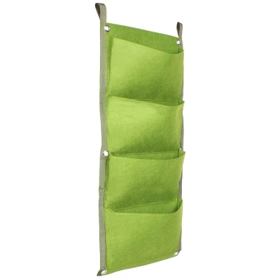 Merco Vertical Grow Bag 4 textilní květináče na zeď zelená