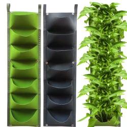 Merco Vertical Grow Bag 7 textilní květináče na zeď černá