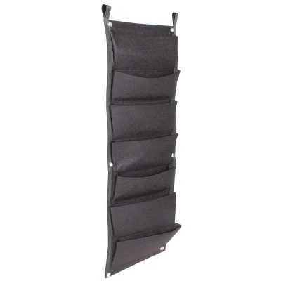 Merco Vertical Grow Bag 7 textilní květináče na zeď černá