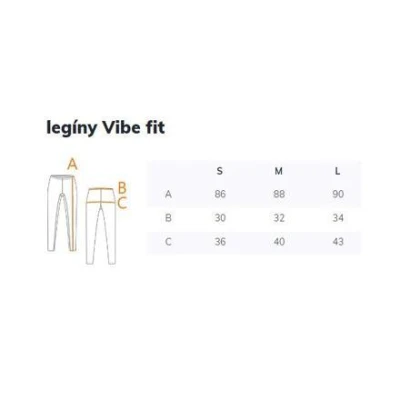 Merco Vibe Fit sportovní legíny červená