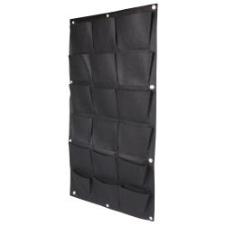 Merco Wall Grow Bag 18 textilní květináče na zeď černá