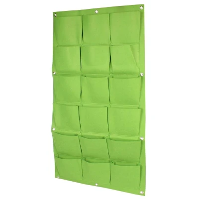 Merco Wall Grow Bag 18 textilní květináče na zeď zelená Merco Wall Grow Bag 18 textilní květináče na zeď zelená
