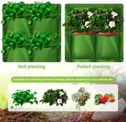 Merco Wall Grow Bag 18 textilní květináče na zeď zelená