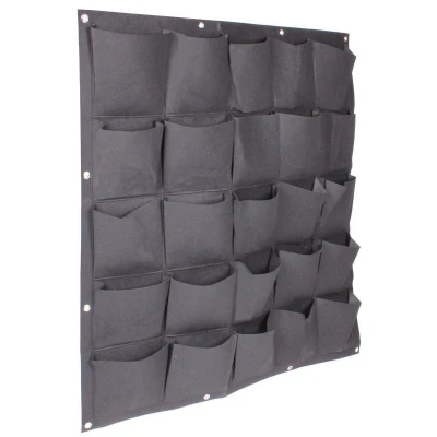 Merco Wall Grow Bag 25 textilní květináče na zeď černá Merco Wall Grow Bag 25 textilní květináče na zeď černá