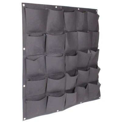 Merco Wall Grow Bag 25 textilní květináče na zeď černá