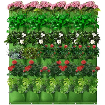 Merco Wall Grow Bag 25 textilní květináče na zeď černá
