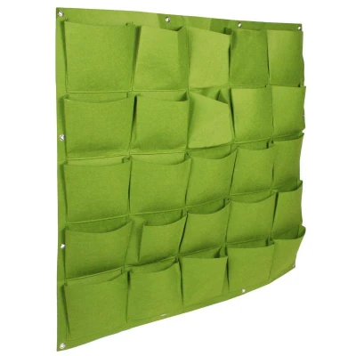 Merco Wall Grow Bag 25 textilní květináče na zeď zelená Merco Wall Grow Bag 25 textilní květináče na zeď zelená