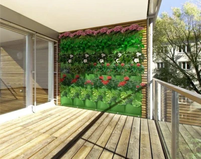 Merco Wall Grow Bag 25 textilní květináče na zeď zelená