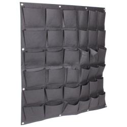 Merco Wall Grow Bag 36 textilní květináče na zeď černá Merco Wall Grow Bag 36 textilní květináče na zeď černá