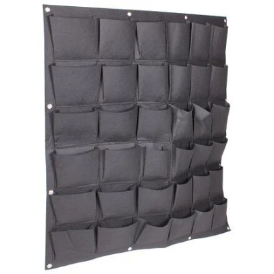 Merco Wall Grow Bag 36 textilní květináče na zeď černá Merco Wall Grow Bag 36 textilní květináče na zeď černá