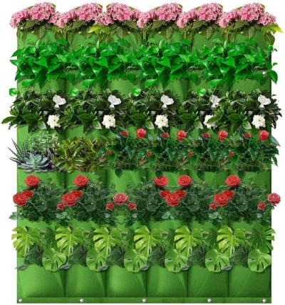 Merco Wall Grow Bag 36 textilní květináče na zeď zelená