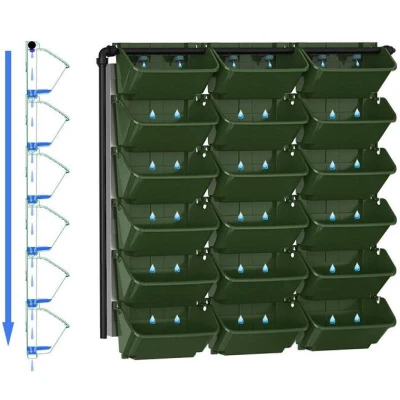 Merco Wallnet Set plastové květináče na zeď se samozavlažováním