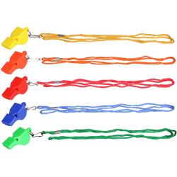 Merco Whistle Colored 013 plastová píšťalka se šnůrkou