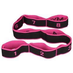 Merco Yoga 8 Cell strečinkový popruh černá-růžová