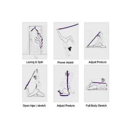 Merco Yoga 8 Cell strečinkový popruh žlutá POUZE 1 ks (VÝPRODEJ)