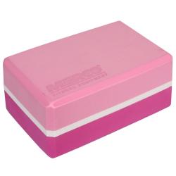 Merco Yoga Block Duo kostka na jógu lila-růžová - POŠKOZENO