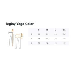 Merco Yoga Color sportovní legíny modrá