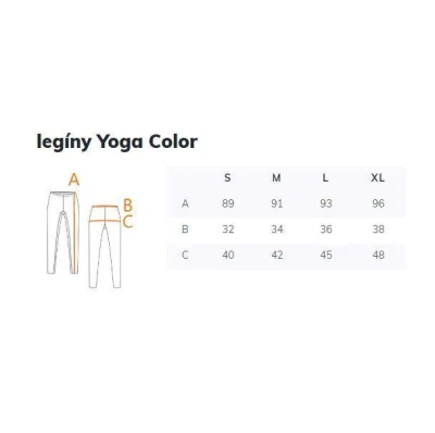 Merco Yoga Color sportovní legíny žlutá