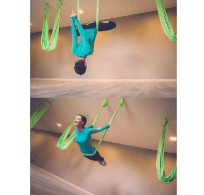 Merco Yoga Hammock síť pro jógu tmavě modrá