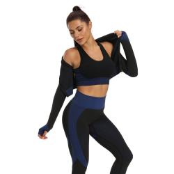 Merco Yoga Sense fitness set dámský černá-modrá Merco Yoga Sense fitness set dámský černá-modrá