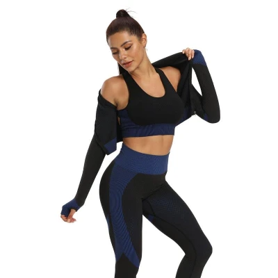 Merco Yoga Sense fitness set dámský černá-modrá