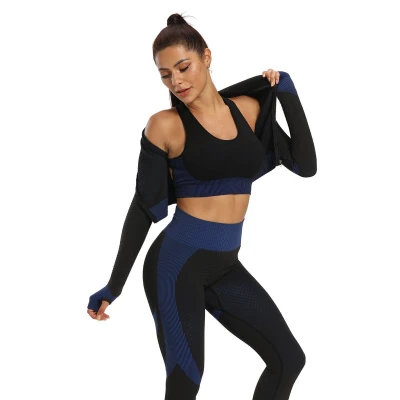 Merco Yoga Sense fitness set dámský černá-modrá